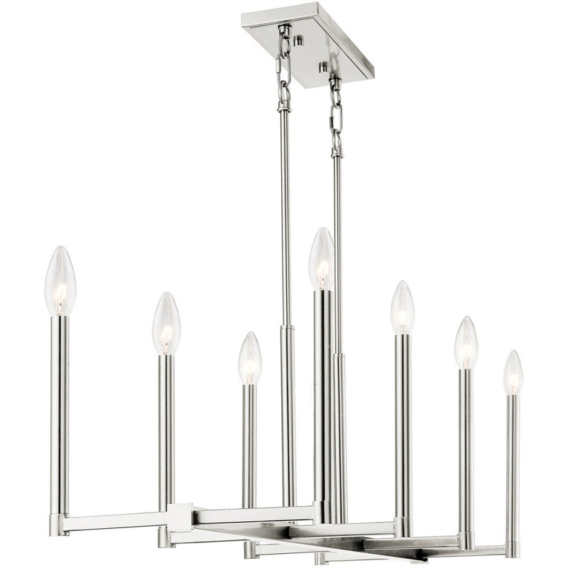 Lustre classique pour îlot de cuisine à 8 lumières Casimier