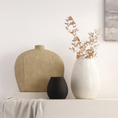 Ensemble de 3 vases en céramique Voltaire