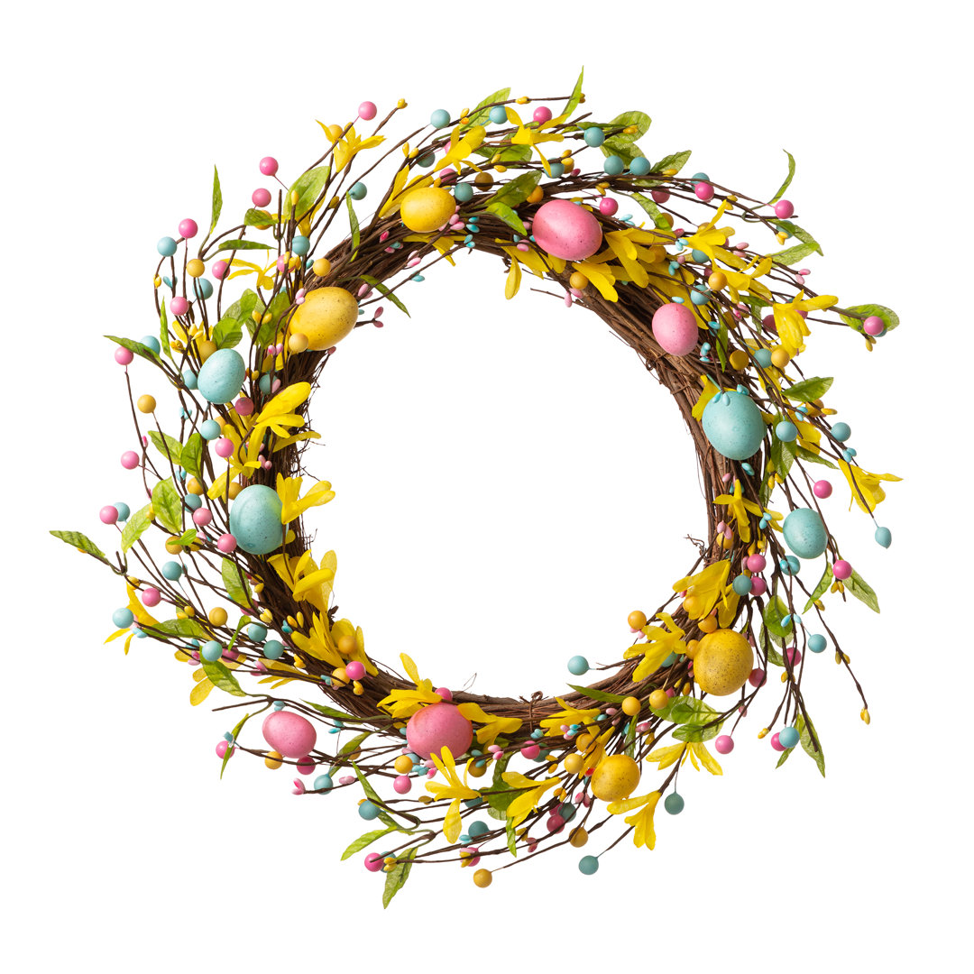22" W Easter Egg Wreath The Holiday Aisle®