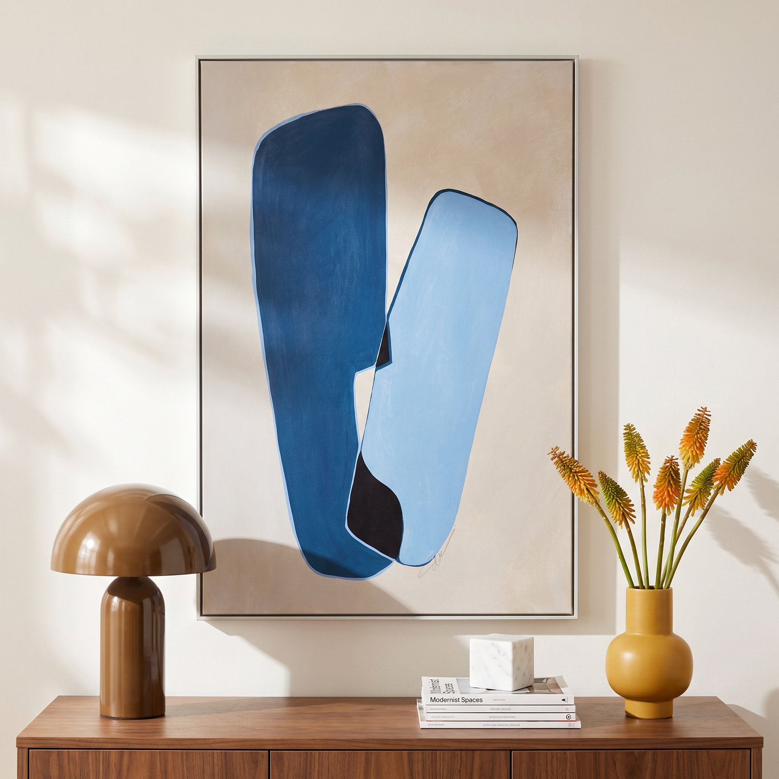 In Unity Collection "In Unity II" Print, 61.5" H x 41.5" W x 2" D, White Framed