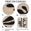 Amot - art mural corail, impression sur toile bord de mer noir 2 pièces-922957702-922957701-922957703