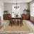 Floral Bordered Machine Washable Rug with Non-Slip Backing Non-Shedding Foldable Soft Low Pile Indoor Carpet-261238285