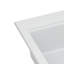 Évier de cuisine en quartz - Évier de cuisine encastré en granite blanc 30 po x 22 po x 10 po