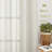 Flax Linen Curtains Semi-Sheer Solid Classic Grommet Privacy Drapes for Living Room & Bedroom, 2 Panels-42223428-42223449