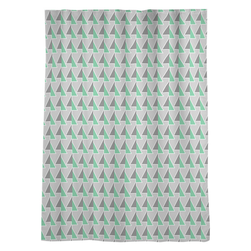 Jordao Sheer Curtain Single Panel, Green
