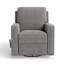  Fauteuil d'appoint rembourré pivotant à 360 ° Acc32 pour salon avec accoudoirs en bois massif et repose-pieds extensible pour le salon