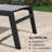 Outdoor Rust-Resistant Metal Chaise Lounge with Table-1563223230
