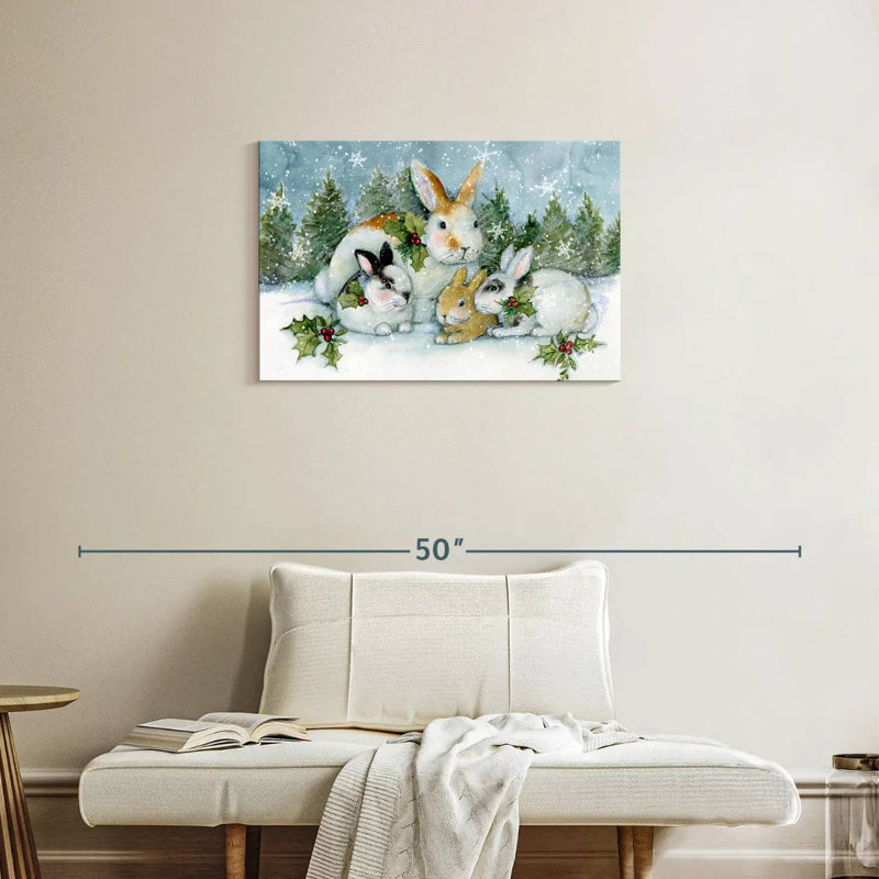 Enchanted Bunnies I, 20" H x 30" W