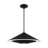 Kelly Wearstler Echo 1 Light Dining Room Pendant With Sandblast Inside Clear Outside Shade