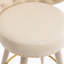 Tabouret de comptoir pivotant rembourré 28 po Celestia-1864094365