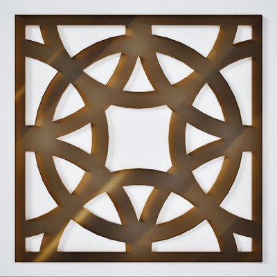 Petits panneaux muraux décoratifs en acrylique Brownsville, petit, l 11 3/8 po x H 11 3/8 po x 1/8 po TBronze
