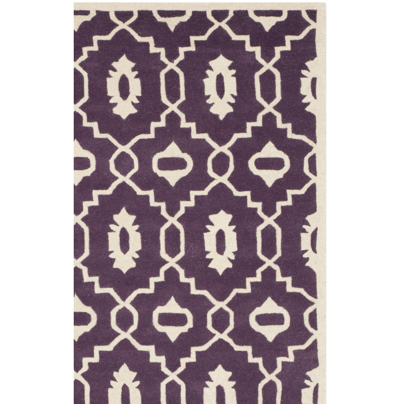 Carolene Hand Tufted Wool Geometric Rug, Rectangle 2' x 3'
