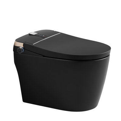 15-3/4'' H Floor Mount Smart Toilet with Tankless and Soft-closing Heated Seat