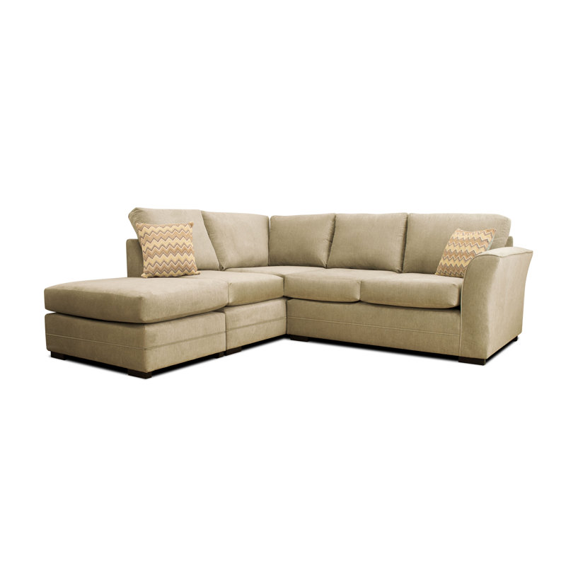 Lilah 5 Seater Corner Sofa , Pewter, Left Orientated