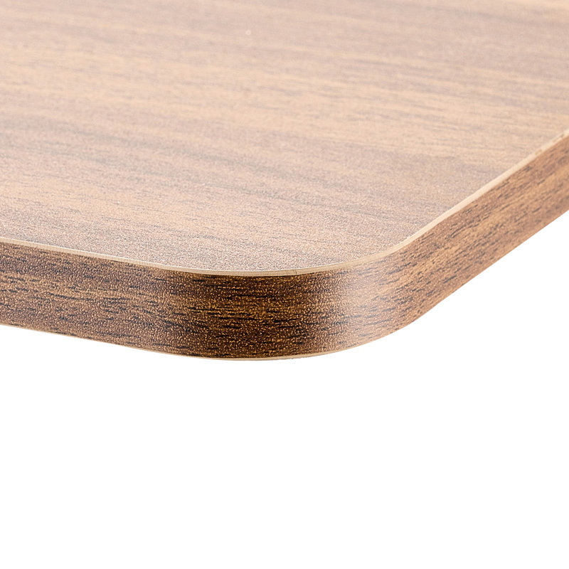Table de chevet mobile avec porte-gobelet, 4 roues, hauteur et angle réglables, plateau rabattable, idéale pour le télétravail, en acier noir.