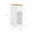 20cm W Engineered Wood Bedside Table