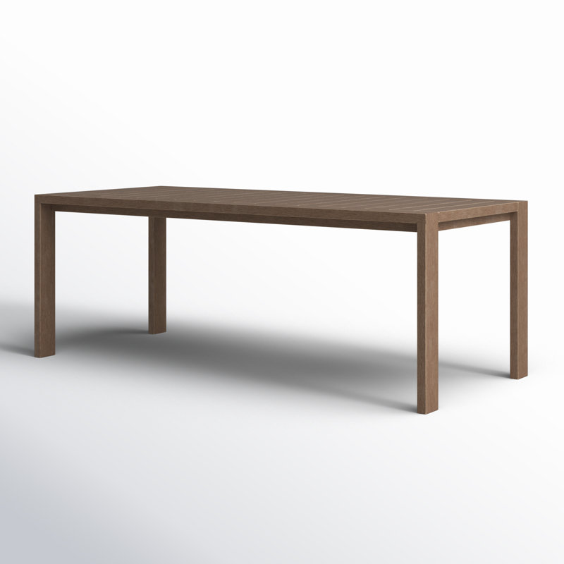 Brittant 82'' Wood Outdoor Dining Table