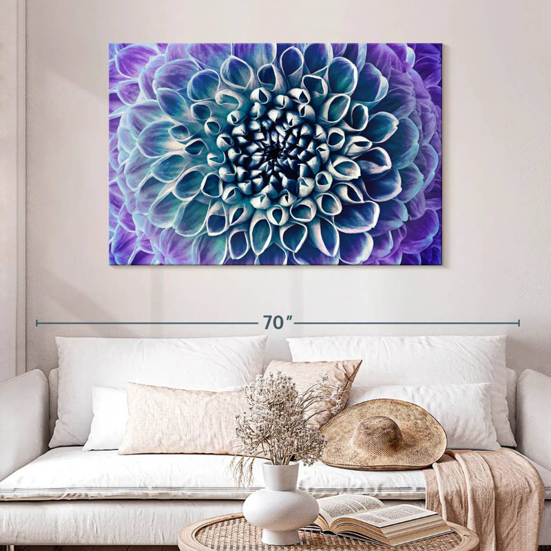 Bleu / mauve / dahlia