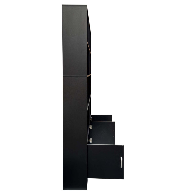 Bibliothèque moderne avec rangement et armoire