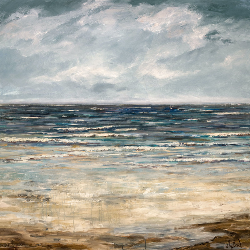 Emerald Sea Print by John Beard, 50" H x 50" W x 3" D