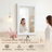 Rectangular Decorative Wall Mirror With Statement Deep Frame, HD Tempered Glass Vanity Mirror For Bathroom, Entryway, Or Bedroom-872761205-872761207