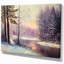 «River in Winter Landscape», peinture-29503504-34272983