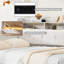 Cadre de lit pour chambre à coucher, lit de jour avec repose-pieds de rangement, étagères, lit gigogne, lit de jour avec chargement USB et lumière DEL-457095473-457095468