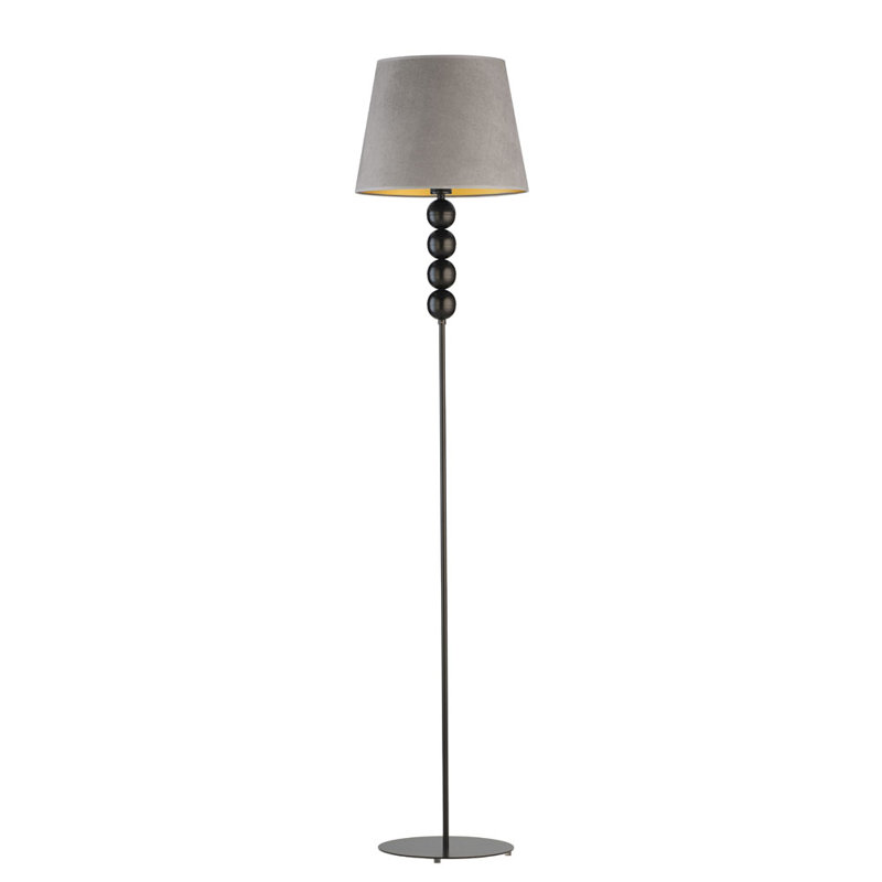 Sachso 174cm Traditional Floor Lamp, Light Pink, White