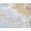 Hand Knotted Abstract Area Rug in Beige/Silver