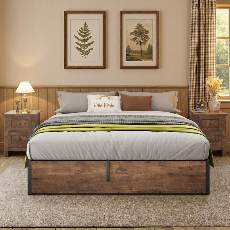 Lit de rangement Shila, Grand, Brun
