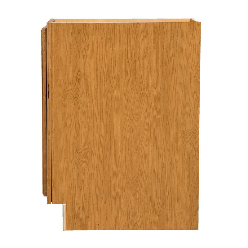 Honey Amber Raised Panel Base Cabinet, 34.5" H x 9" W x 24" D