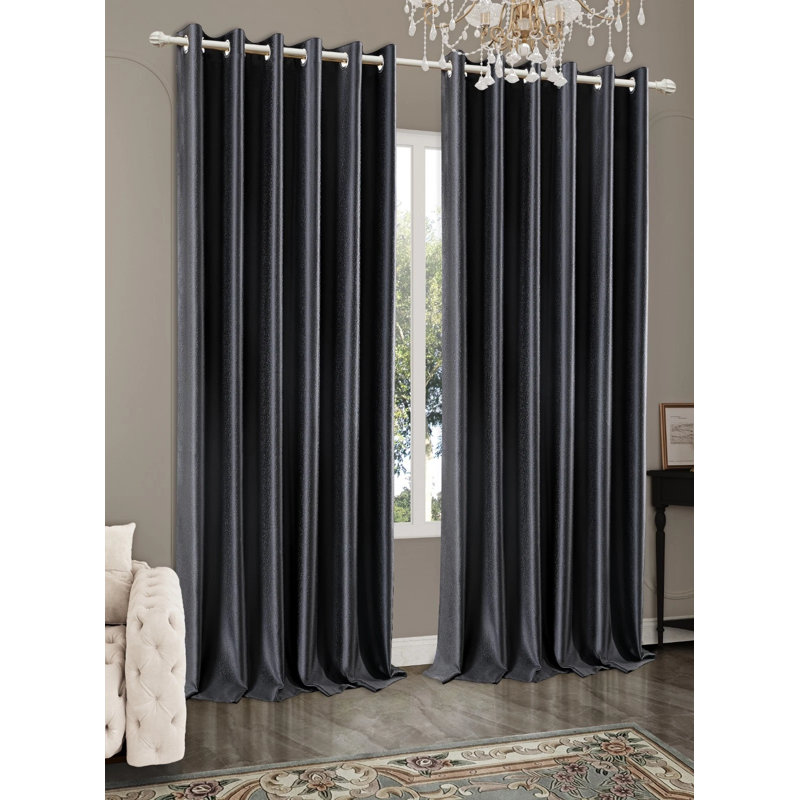 Blackout Curtain Panel Pair, 168cm Width x 137cm Drop