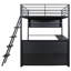 Lit mezzanine en métal avec DEL-2089876100