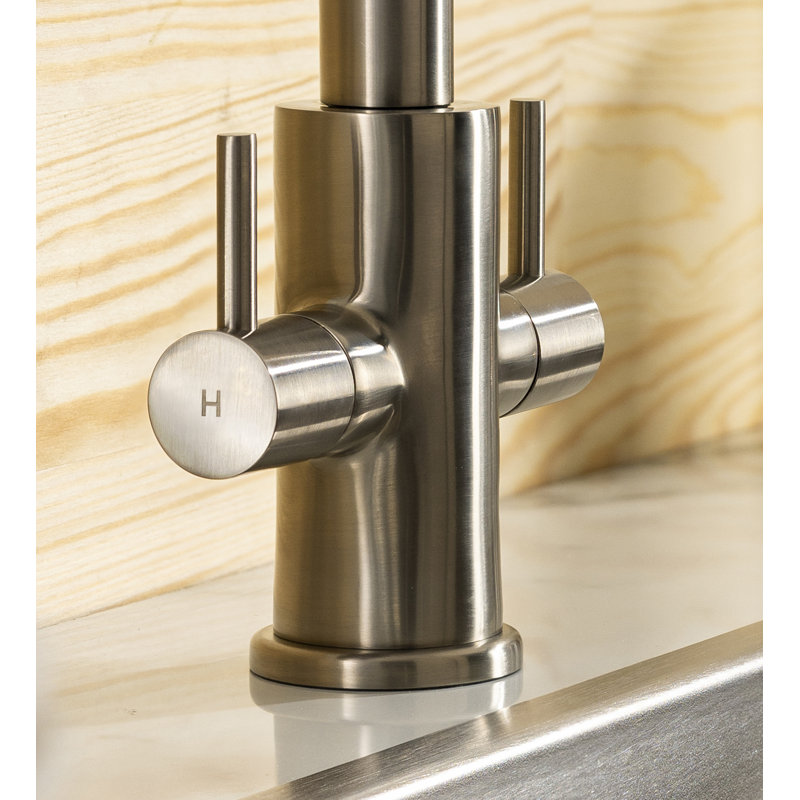 Abode Marido Dual Lever Mixertap, Brushed Nickel