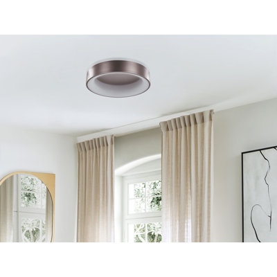 Metal LED Ceiling Lamp Light Brown Abbagale