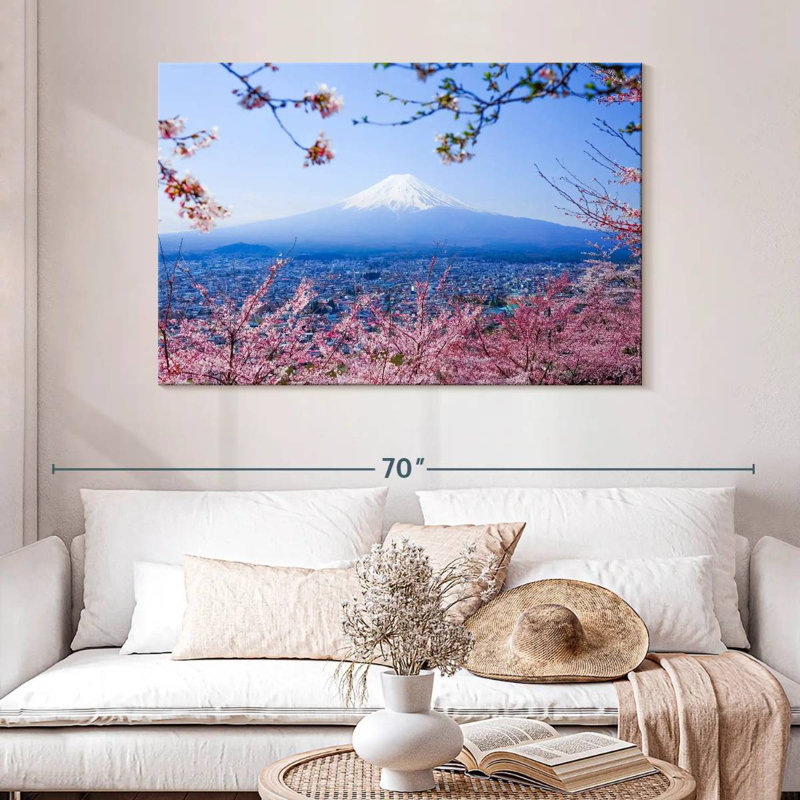 Cerisiers du Mont Fuji Alvord, H 32 po x l 48 po