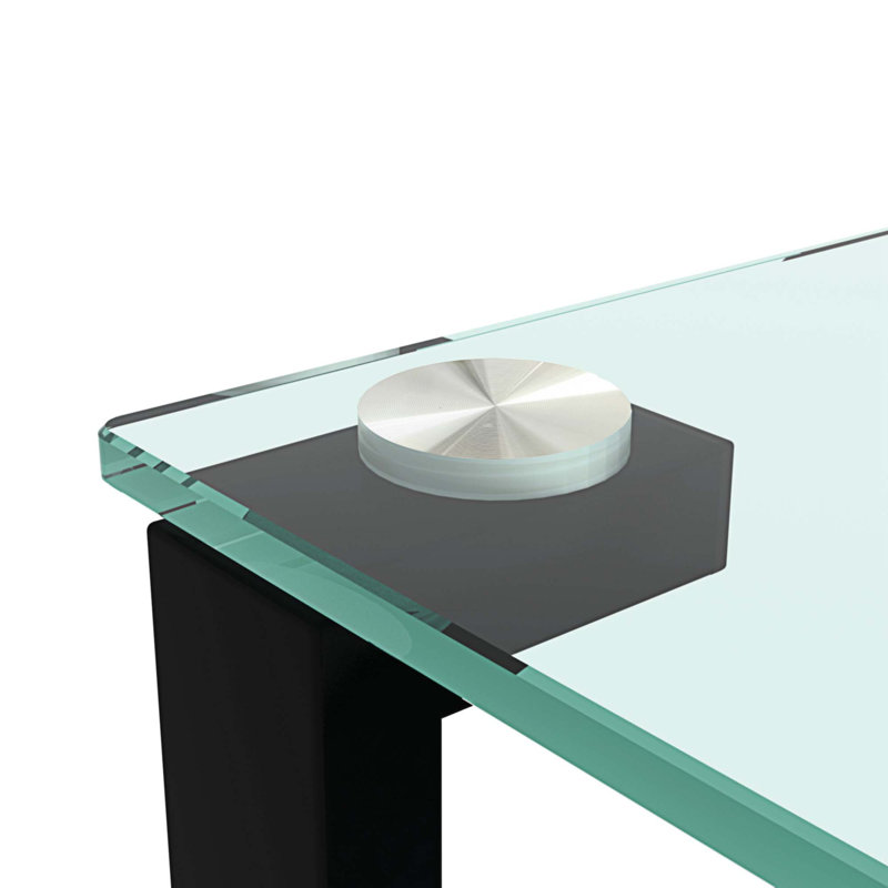 Livernois Glass Top End Table Set, Clear