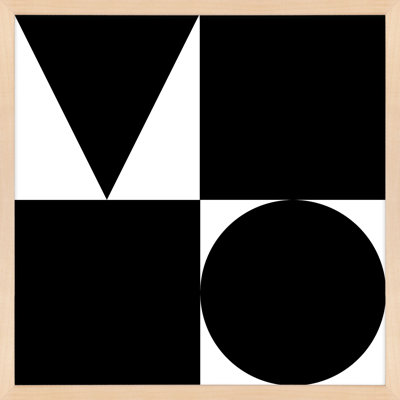Shapes Grid By Allmodern Studio - Framed Wall Art