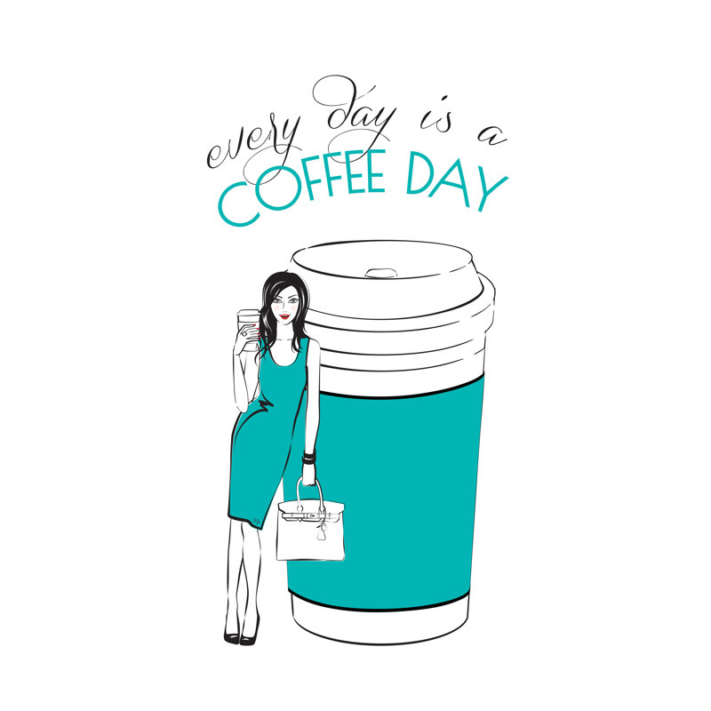 Coffee Day by Martina Paplova - Wrapped Canvas Art Prints, 91cm H x 61cm W