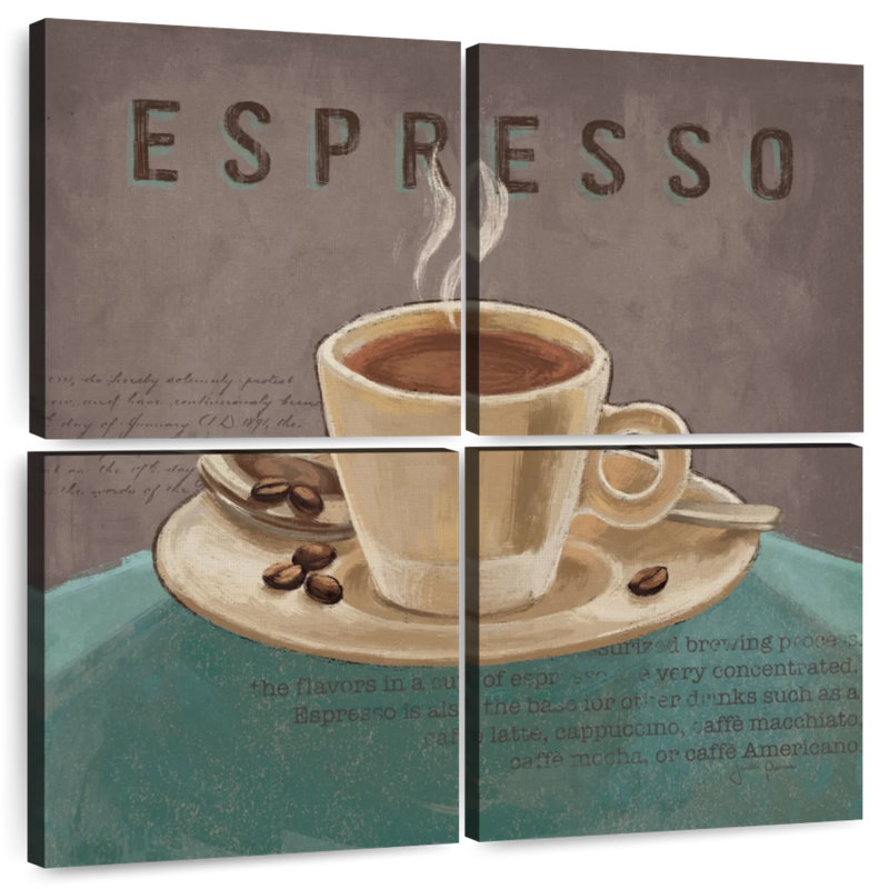 Yarlin Coffee And Co II bleu sarcelle et gris