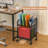 Rolling File Cabinet With Adjustable Dividers - Mobile Filing Cabinet, Storage Drawer & Lockable Wheels (Hanging File Organizer For Office/Home Under/Beside Desk)
