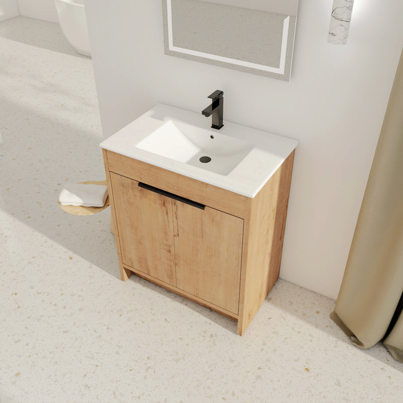 Hassani 30'' Single Bathroom Vanity with Top