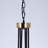 6-Light 27.6" Black & Gold Traditional Chandelier