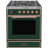 ILVE Majestic II Series 30 inch Dual Fuel Range with 5 Sealed Burners (Glass Door)-48279996-48279988