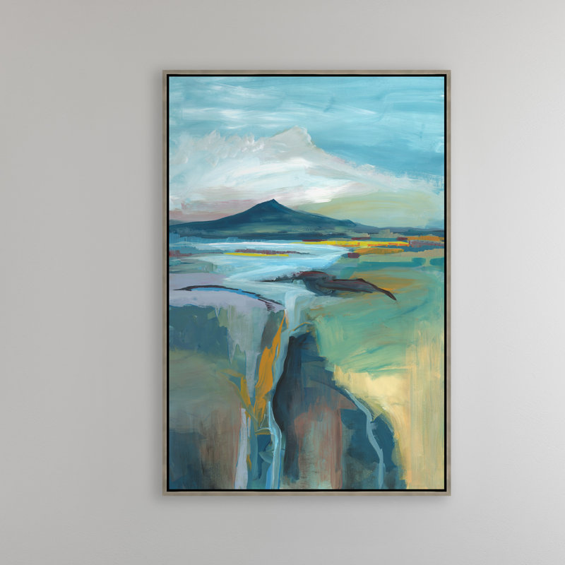 Crevasse par Ryan Brown - peinture sur toile à cadre flottant