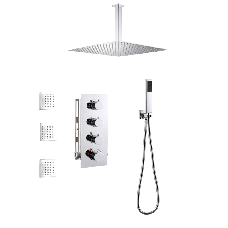 All-In-One Kit with Rough in-Valve, Chrome