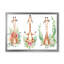 Dessin de girafe avec fleurs tropicales I - Peinture sur toile-67230909-67230910