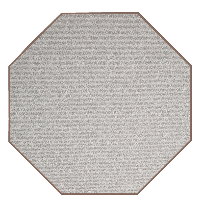 Tapis beige Ghala, Octogone 3 pi
