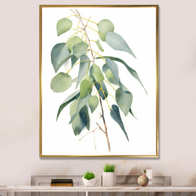 Vert, blanc, minimalisme, eucalyptus Essence I
