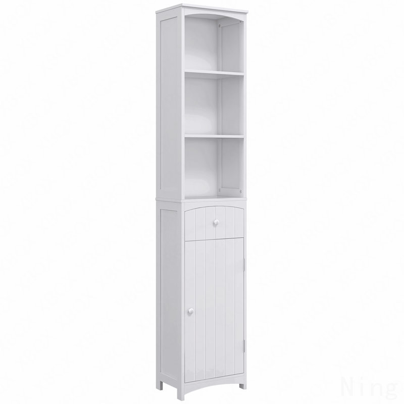 Armoire de rangement autoportante pour salle de bain